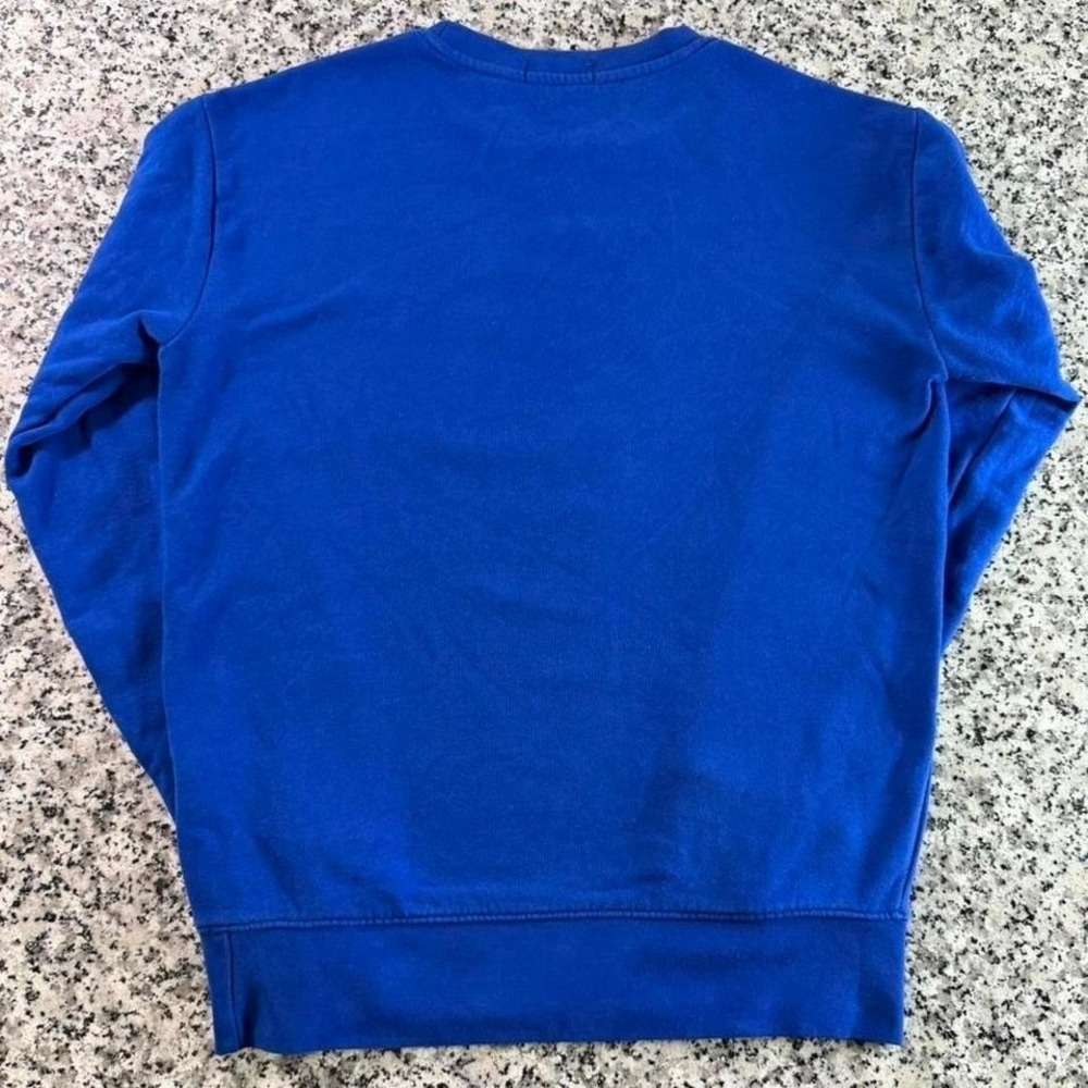 Polo Ralph Lauren Blue Ski Polo Bear Fleece Sweatshirt Small - Picture 2 of 5